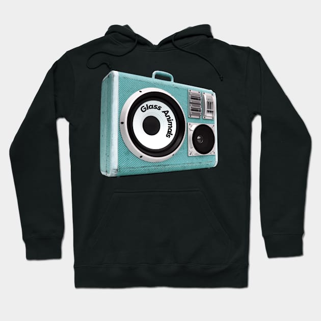 a radio 60s with sticker Glass Animals Hoodie by theStickMan_Official